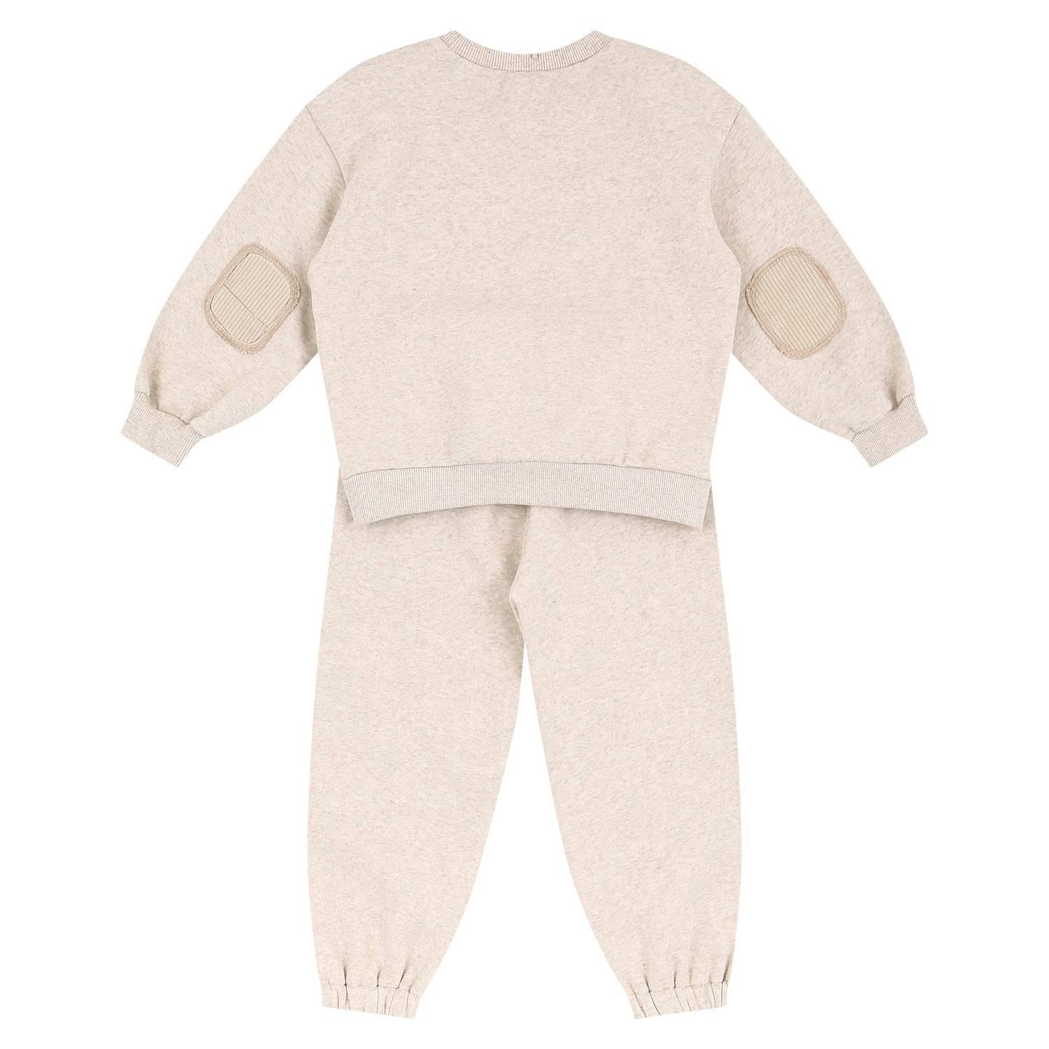 Evans Fleeced Sweatsuit Set with Elbow & Knee Patch - ToTo Heros l Premium Children's Clothing