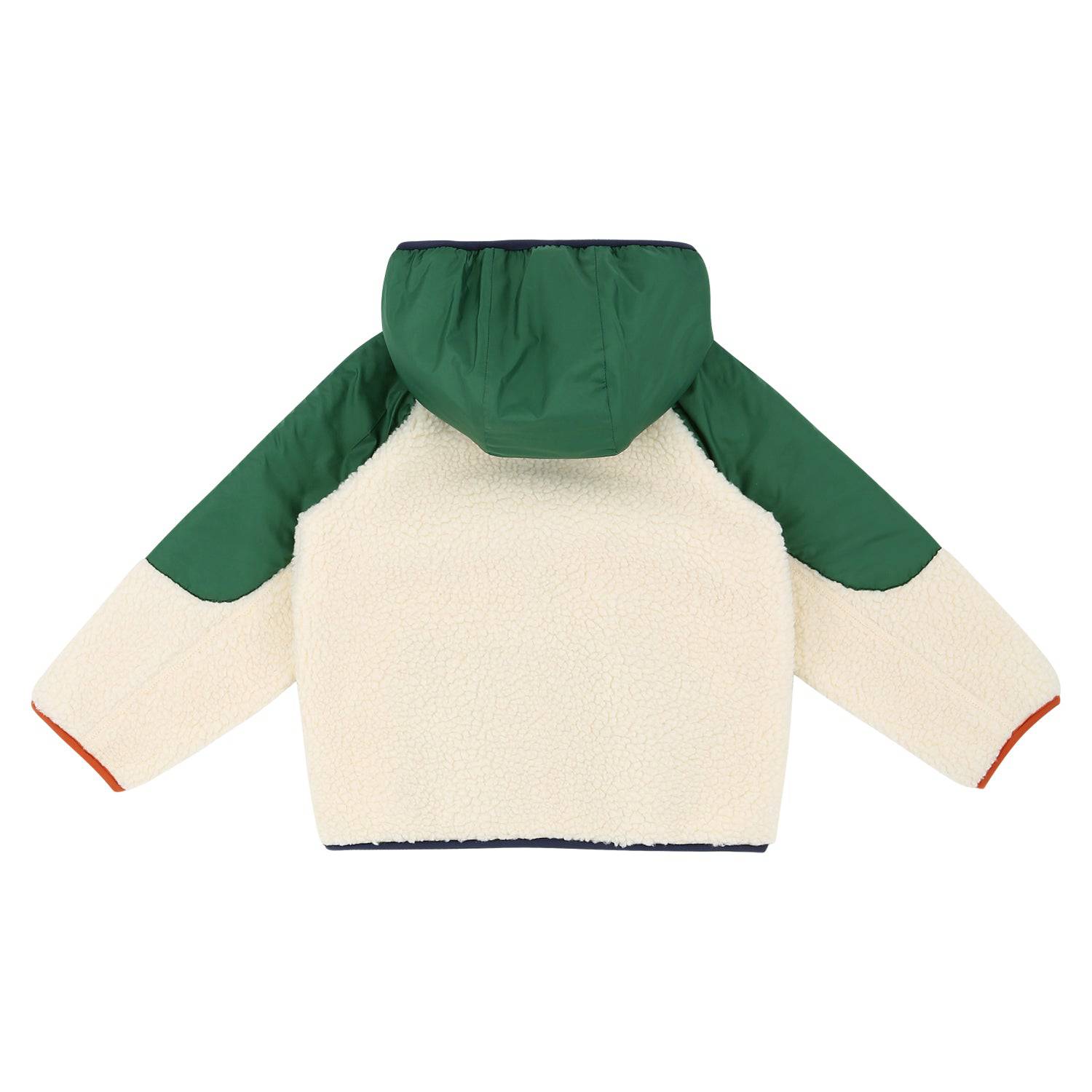 Color Contrast Fleece Hooded Jacket - ToTo Heros l Premium Children's Clothing