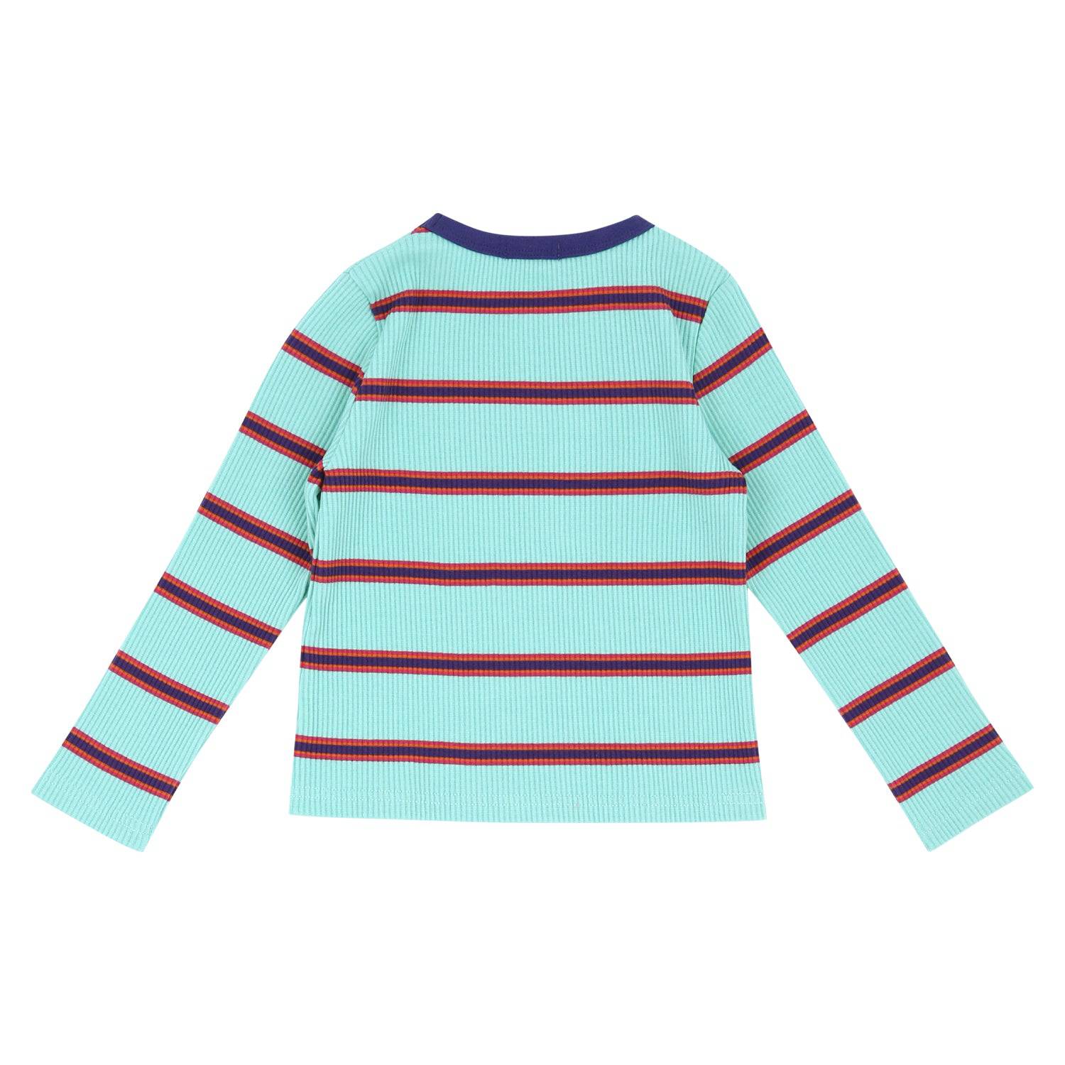 Ribbed Long Sleeve Multi Striped T-Shirt - ToTo Heros l Premium Children's Clothing