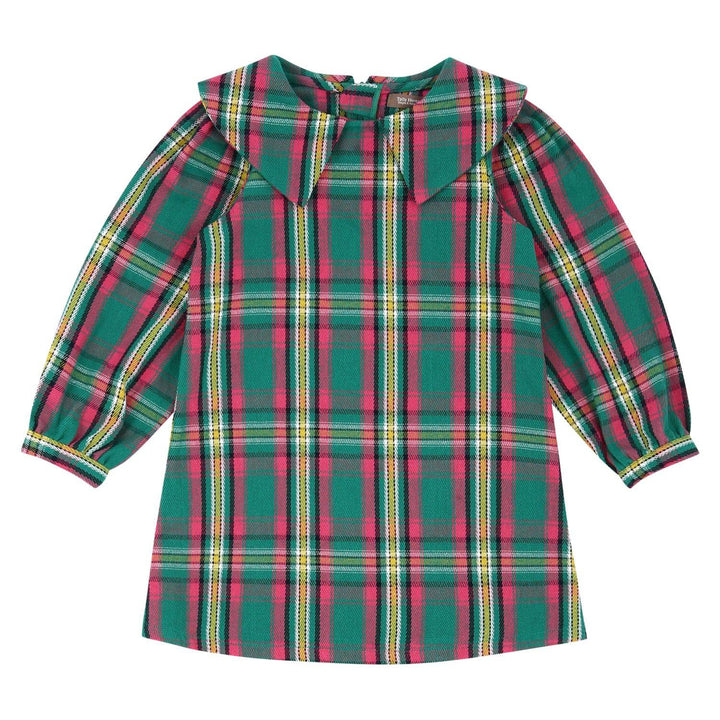 Wendy Checkered Pattern Wide Collar Dress - ToTo Heros l Premium Children's Clothing