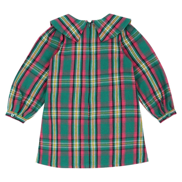 Wendy Checkered Pattern Wide Collar Dress - ToTo Heros l Premium Children's Clothing