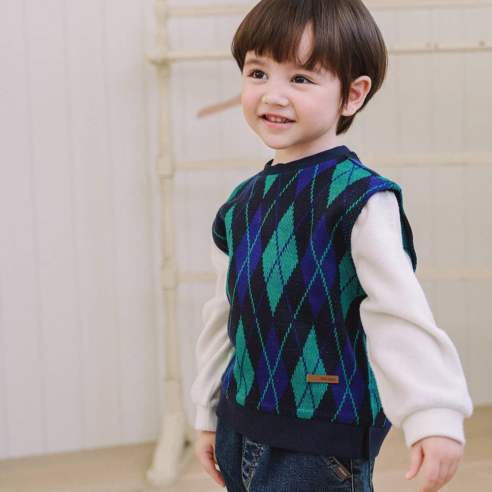 Jackie Vest Layered Top-Knit Sweater - Kids-ToTo Heros-ToTo Heros l Premium Children&#x27;s Clothing