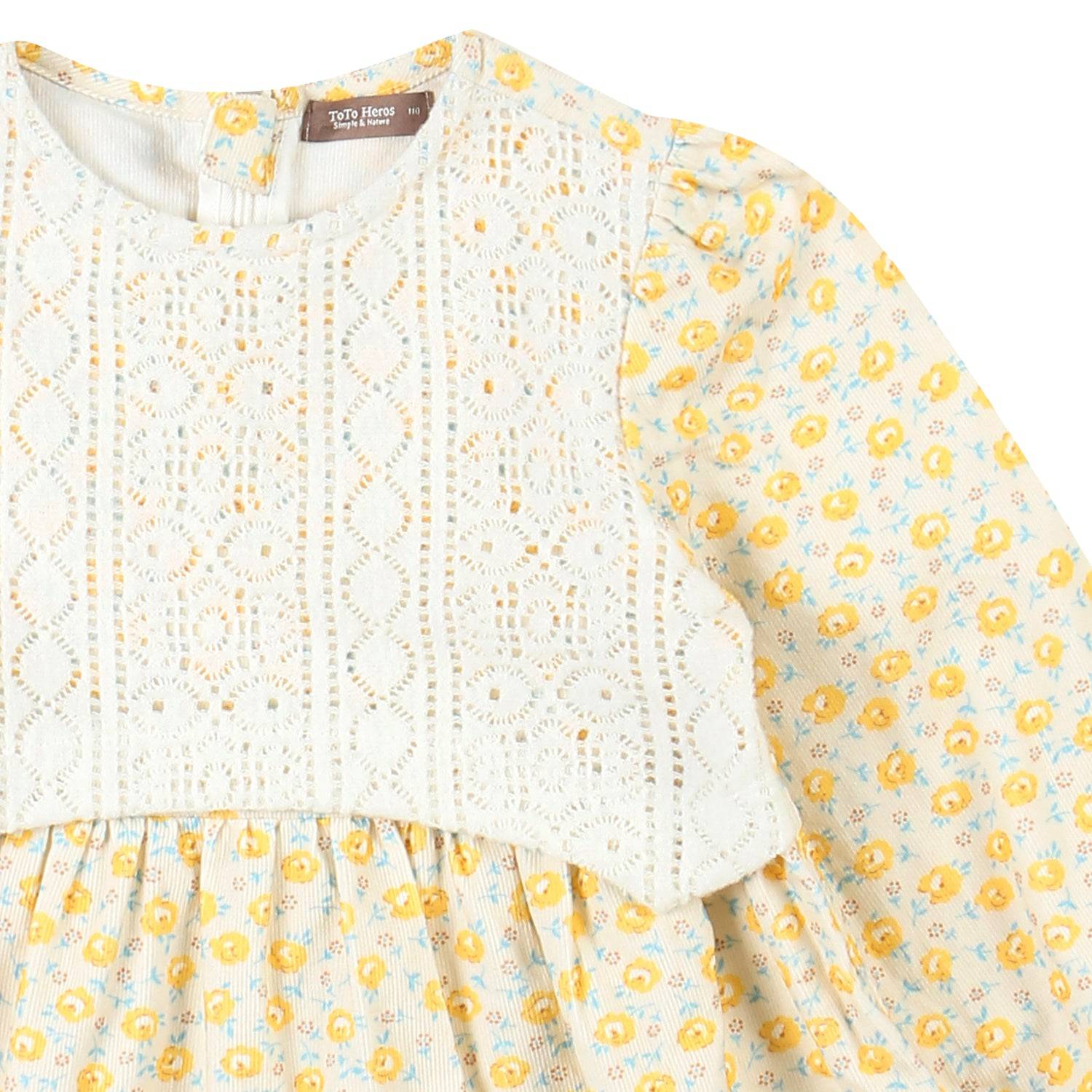 Janey Layered Jacquard Vest Front Dress-Dress - Kids-ToTo Heros-ToTo Heros l Premium Children&#x27;s Clothing