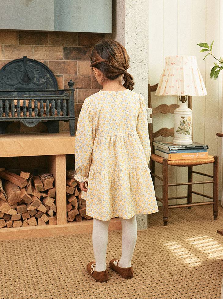 Janey Layered Jacquard Vest Front Dress-Dress - Kids-ToTo Heros-ToTo Heros l Premium Children&#x27;s Clothing