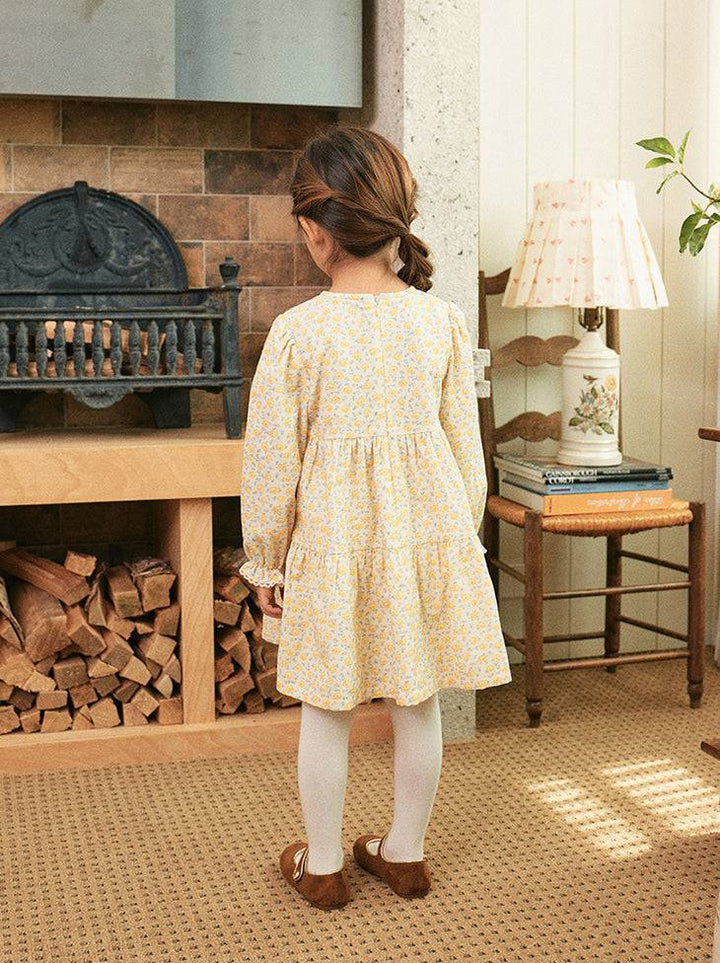Janey Layered Jacquard Vest Front Dress-Dress - Kids-ToTo Heros-ToTo Heros l Premium Children&#x27;s Clothing