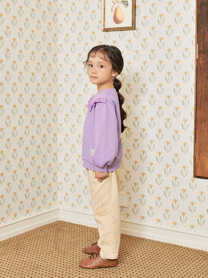 Jenna Wide Collar Sweatshirt-Sweatshirt - Kids-ToTo Heros-ToTo Heros l Premium Children&#x27;s Clothing