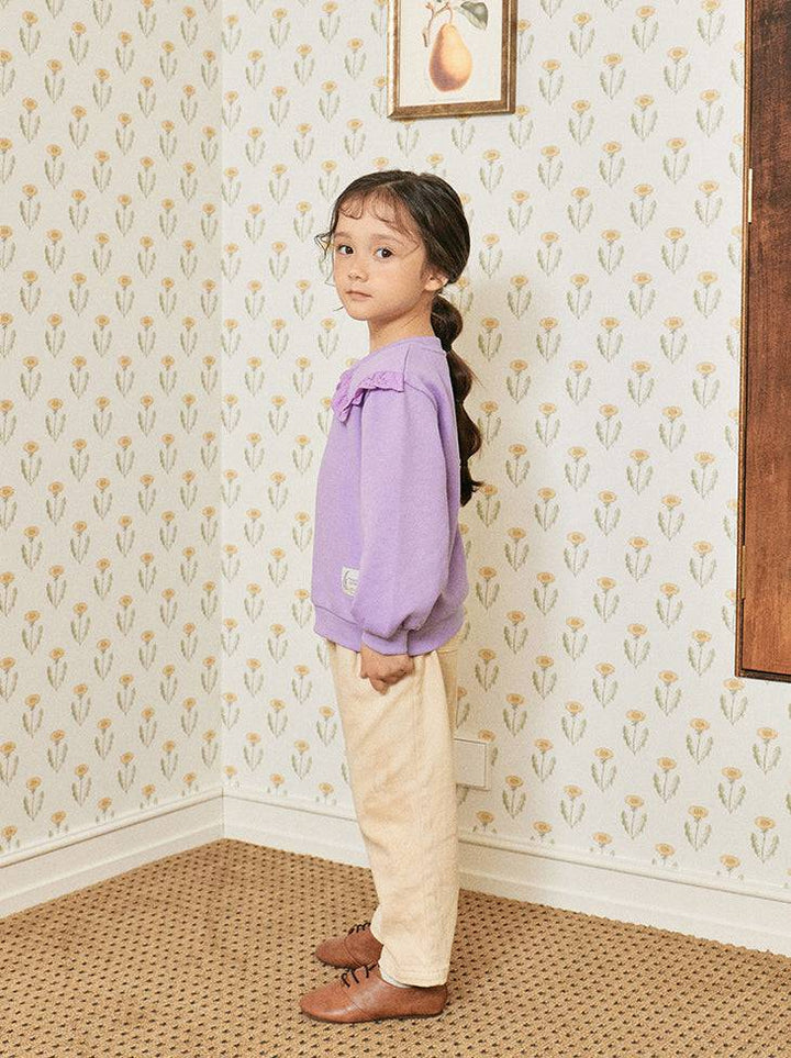 Jenna Wide Collar Sweatshirt-Sweatshirt - Kids-ToTo Heros-ToTo Heros l Premium Children&#x27;s Clothing