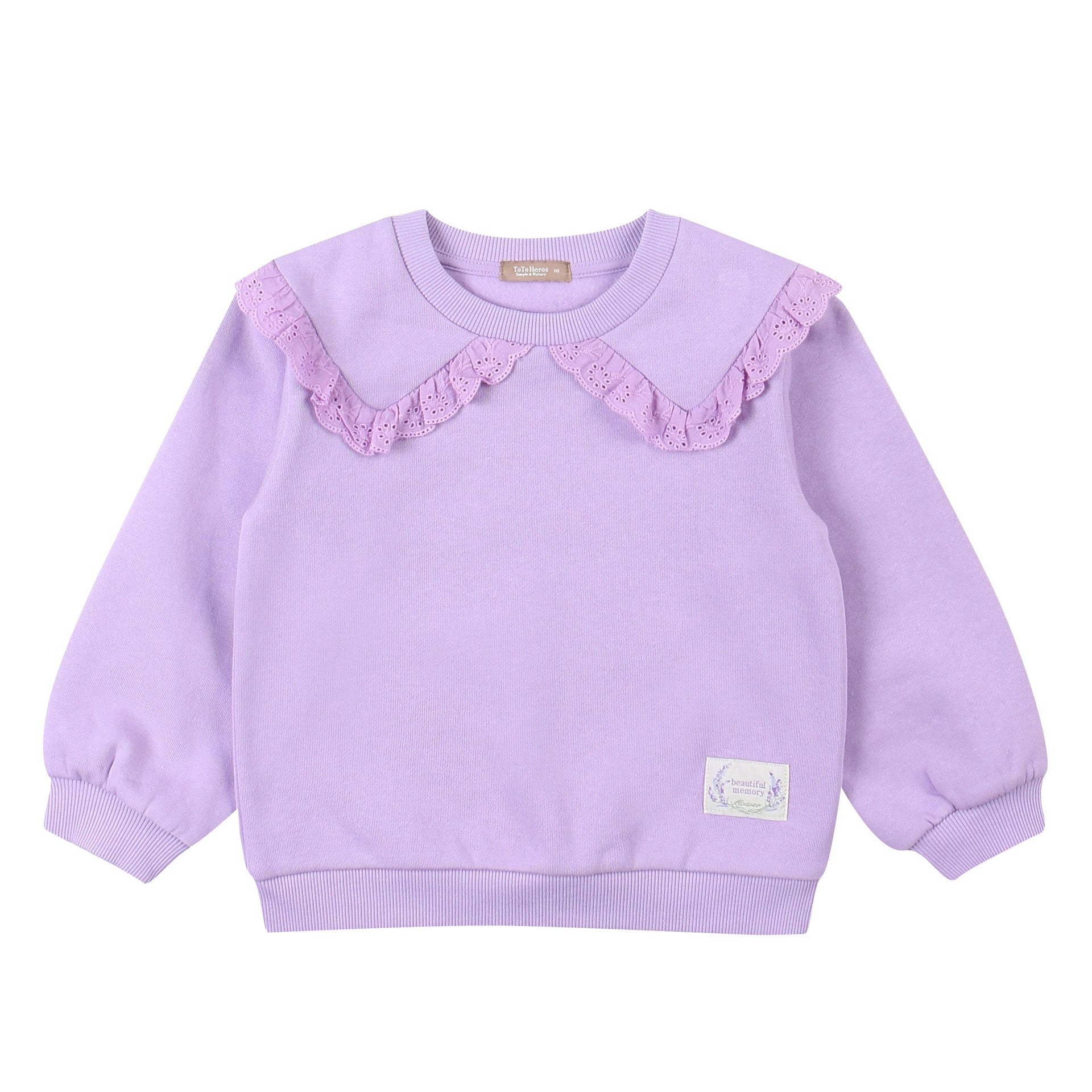 Jenna Wide Collar Sweatshirt-Sweatshirt - Kids-ToTo Heros-ToTo Heros l Premium Children&#x27;s Clothing