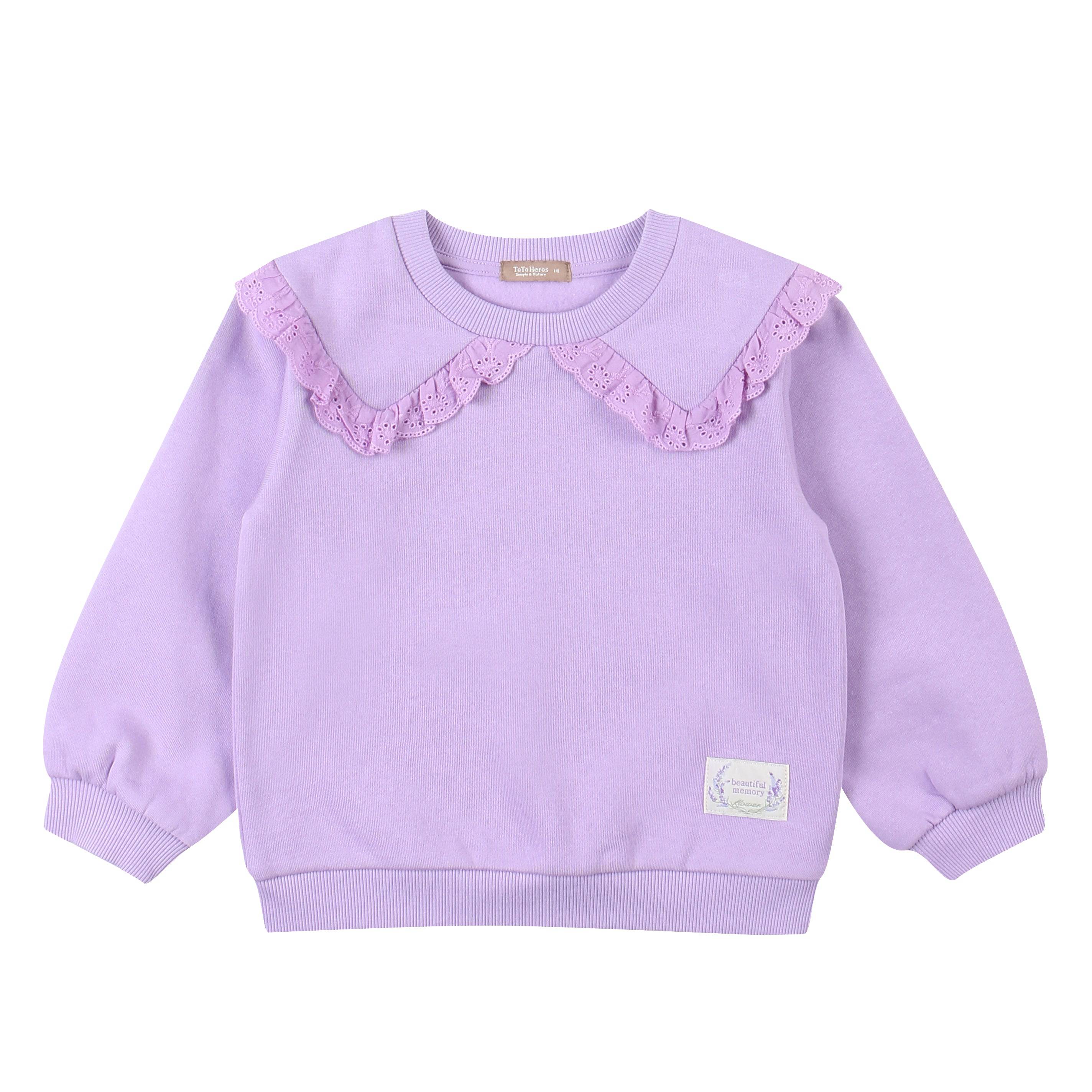 Jenna Wide Collar Sweatshirt-Sweatshirt - Kids-ToTo Heros-ToTo Heros l Premium Children&#x27;s Clothing