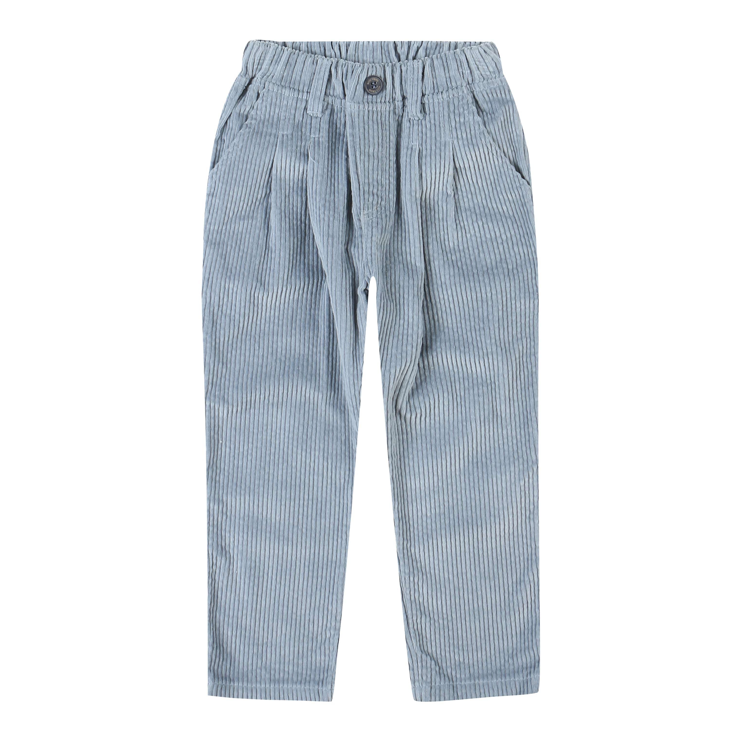 Jeremy Corduroy Pants with Mini Pocket-Pants - Kids-ToTo Heros-Grey Blue-XXS-ToTo Heros l Premium Children&#x27;s Clothing