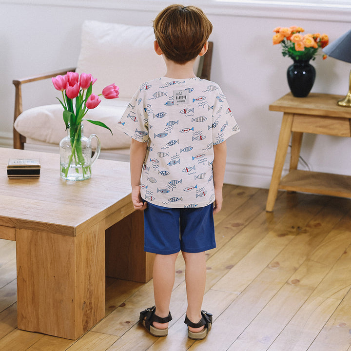 Jess Straight Fit Linen Blend Bermuda Pull-On Shorts-Pants - Kids-ToTo Heros-