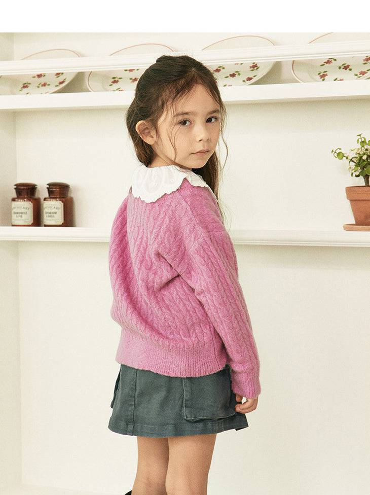 Joy Classic Cable Knit Sweater-Knit Sweater - Kids-ToTo Heros-ToTo Heros l Premium Children&#x27;s Clothing