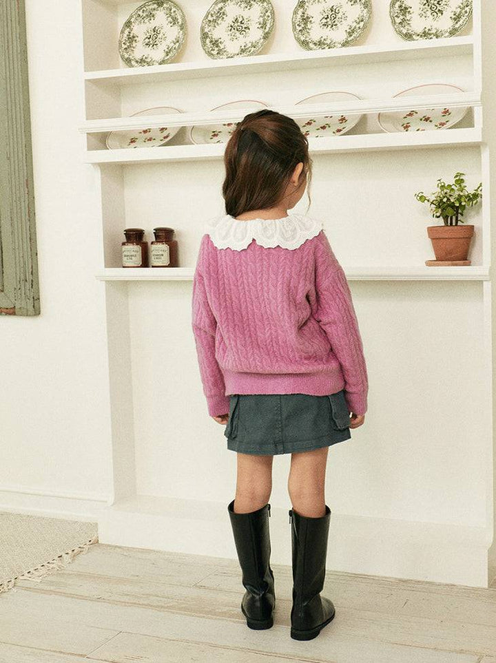 Joy Classic Cable Knit Sweater-Knit Sweater - Kids-ToTo Heros-ToTo Heros l Premium Children&#x27;s Clothing