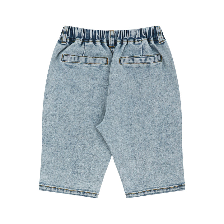 Kent Stretchy Pull-On Baggy-Fit Front-Pocket Denim Shorts-Jeans - Kids-ToTo Heros-