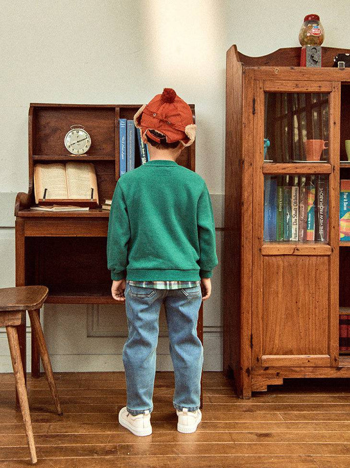 Layered Fleeced Pullover Sweatshirt-Sweatshirt - Kids-ToTo Heros-ToTo Heros l Premium Children&#x27;s Clothing