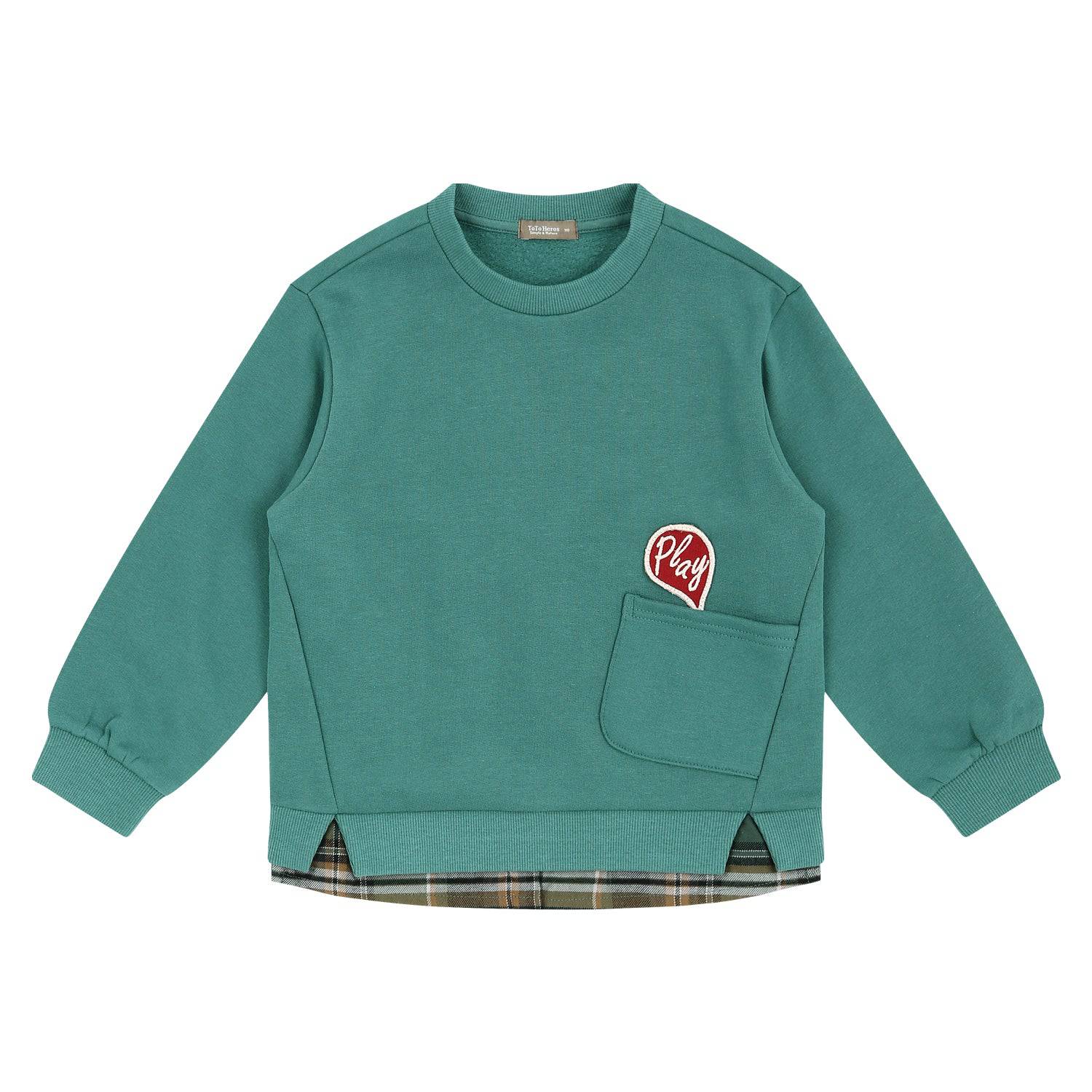 Layered Fleeced Pullover Sweatshirt-Sweatshirt - Kids-ToTo Heros-ToTo Heros l Premium Children&#x27;s Clothing