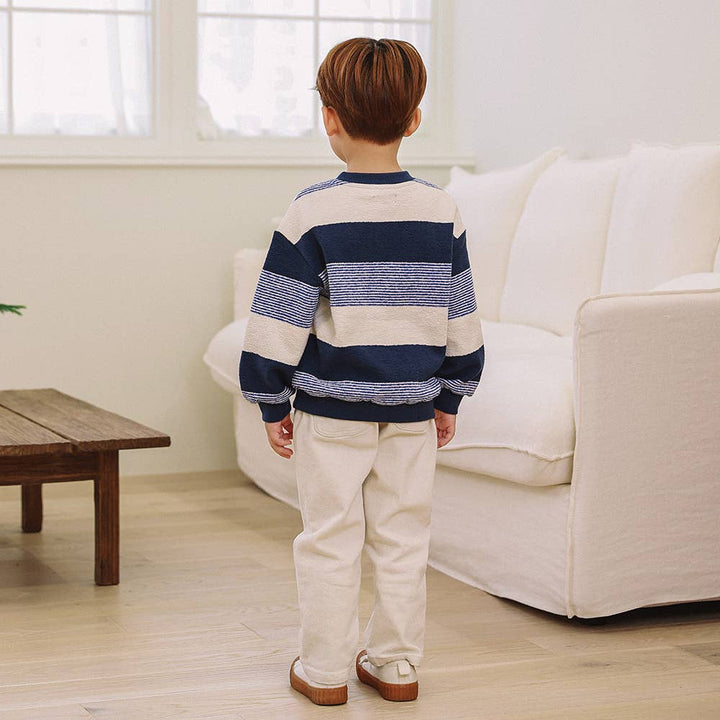 Leo Henley Sweatshirt-Sweatshirt - Kids-ToTo Heros-ToTo Heros l Premium Children&#x27;s Clothing