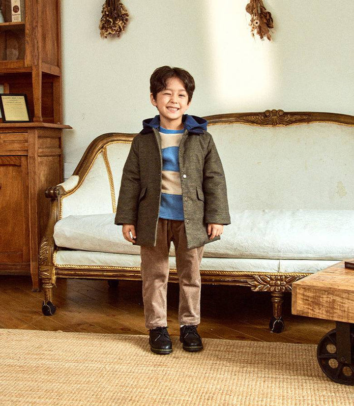 Leo Padded Coat with Detachable Hood-Coat - Kids-ToTo Heros-ToTo Heros l Premium Children's Clothing