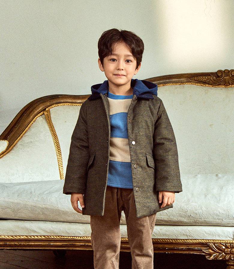 Leo Padded Coat with Detachable Hood-Coat - Kids-ToTo Heros-ToTo Heros l Premium Children's Clothing