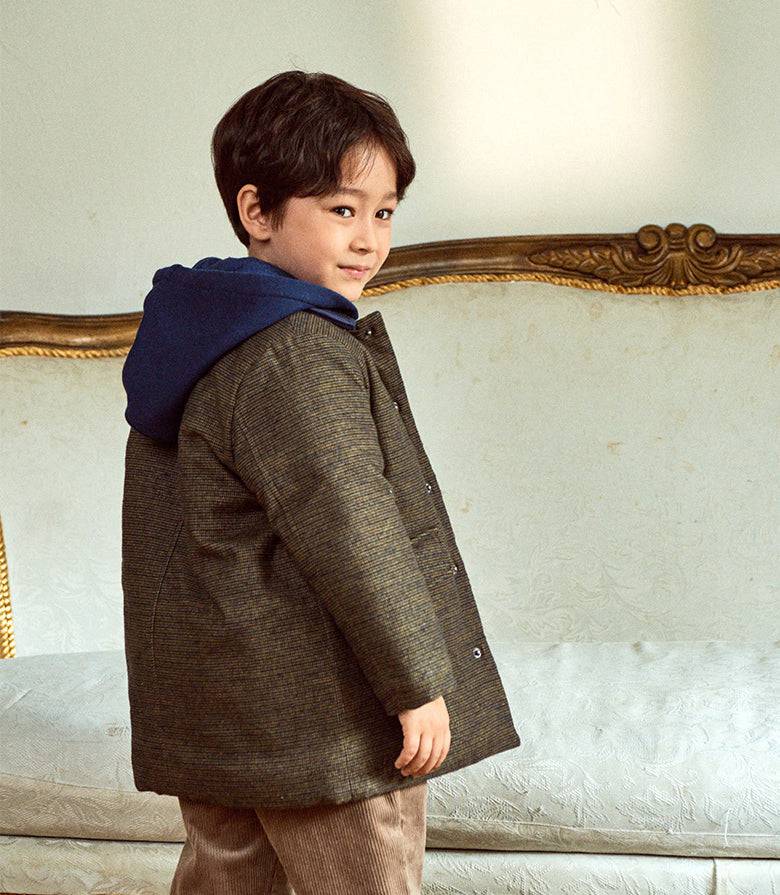 Leo Padded Coat with Detachable Hood-Coat - Kids-ToTo Heros-ToTo Heros l Premium Children's Clothing