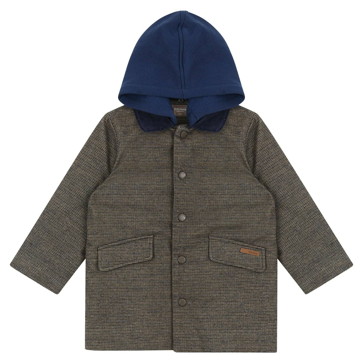 Leo Padded Coat with Detachable Hood-Coat - Kids-ToTo Heros-ToTo Heros l Premium Children's Clothing