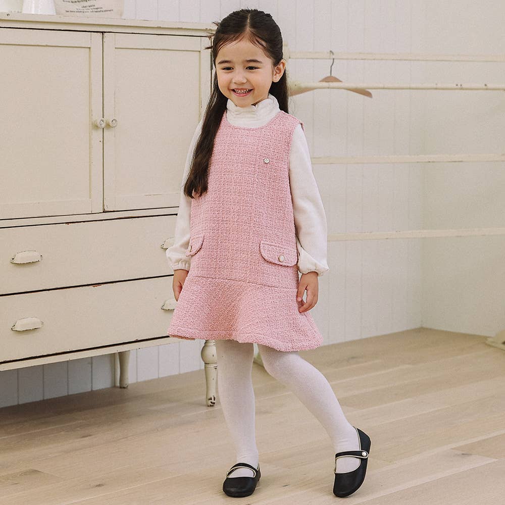 Liv Tweed Dress-Dress - Kids-ToTo Heros-ToTo Heros l Premium Children&#x27;s Clothing