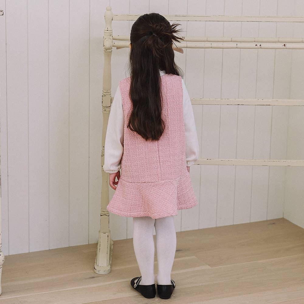 Liv Tweed Dress-Dress - Kids-ToTo Heros-ToTo Heros l Premium Children&#x27;s Clothing