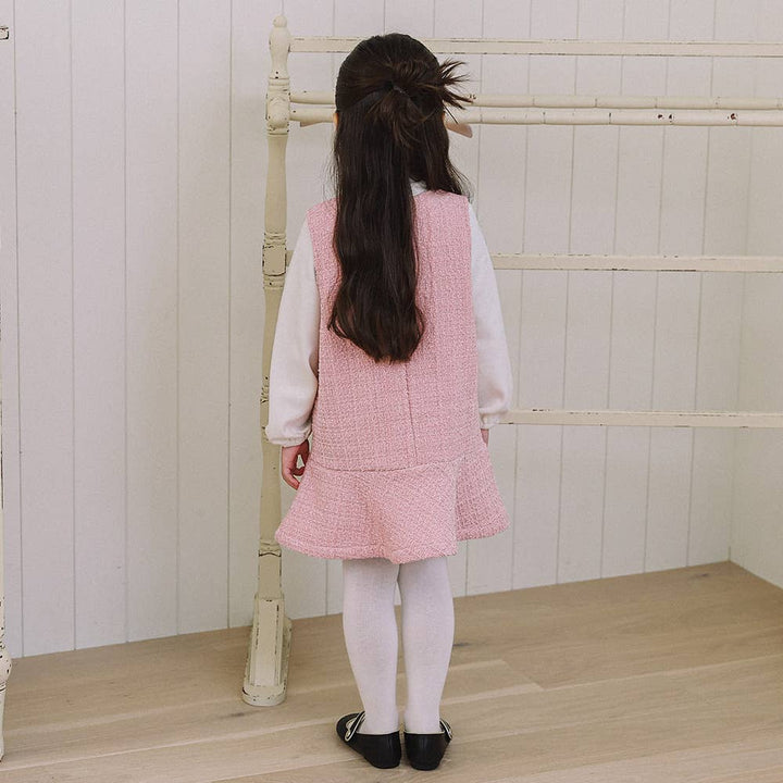 Liv Tweed Dress-Dress - Kids-ToTo Heros-ToTo Heros l Premium Children&#x27;s Clothing