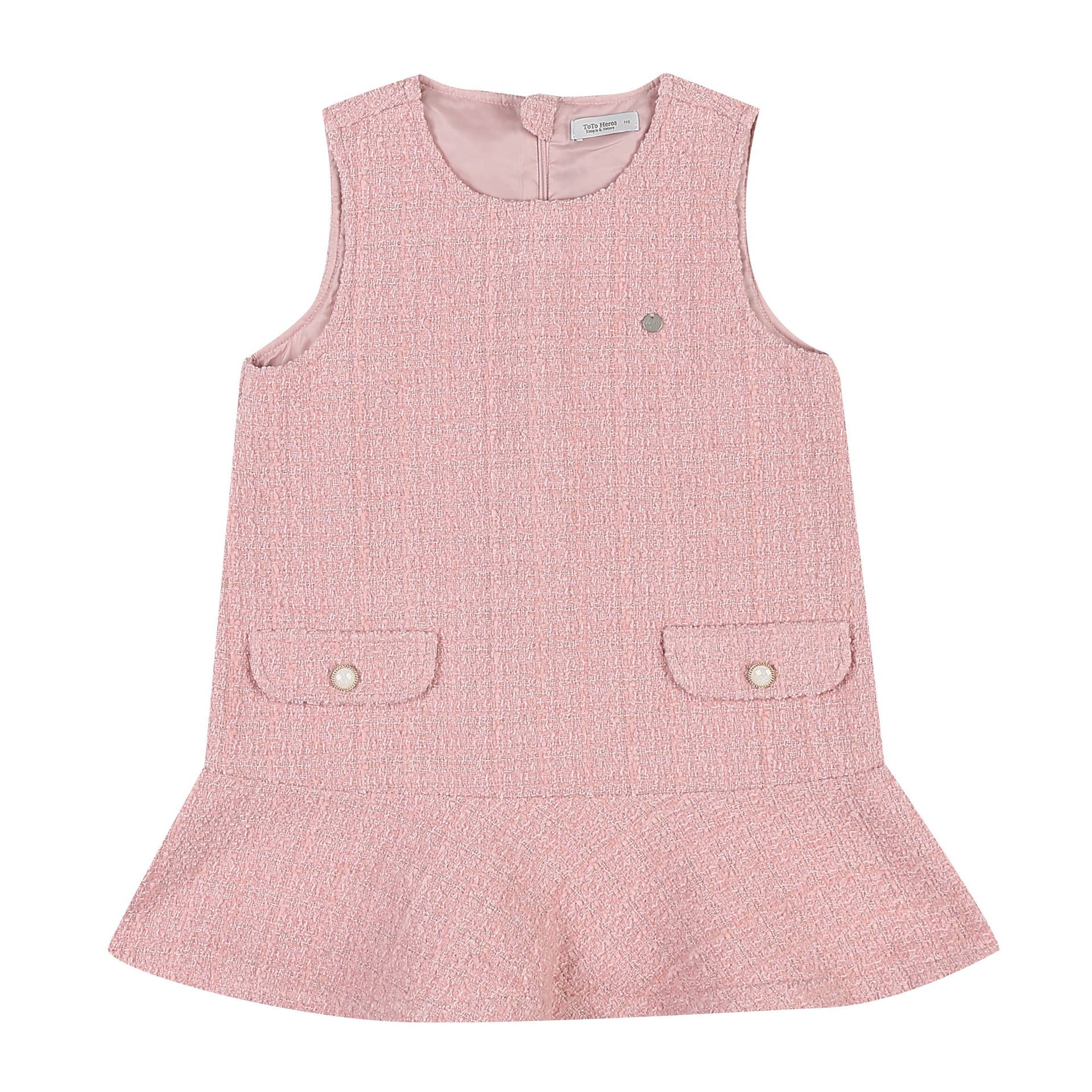 Liv Tweed Dress-Dress - Kids-ToTo Heros-ToTo Heros l Premium Children&#x27;s Clothing