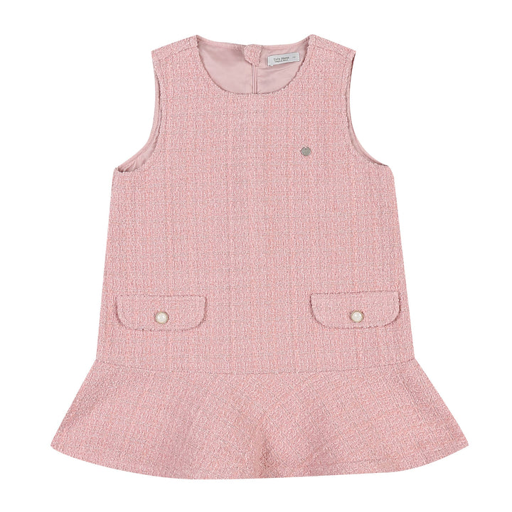 Liv Tweed Dress-Dress - Kids-ToTo Heros-ToTo Heros l Premium Children&#x27;s Clothing