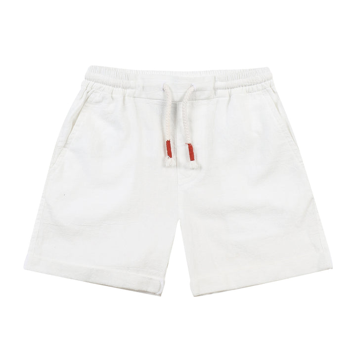 Lou Roll-Up Hem Pull-On Summer Shorts-Shorts - Kids-ToTo Heros-Cream-XXS-