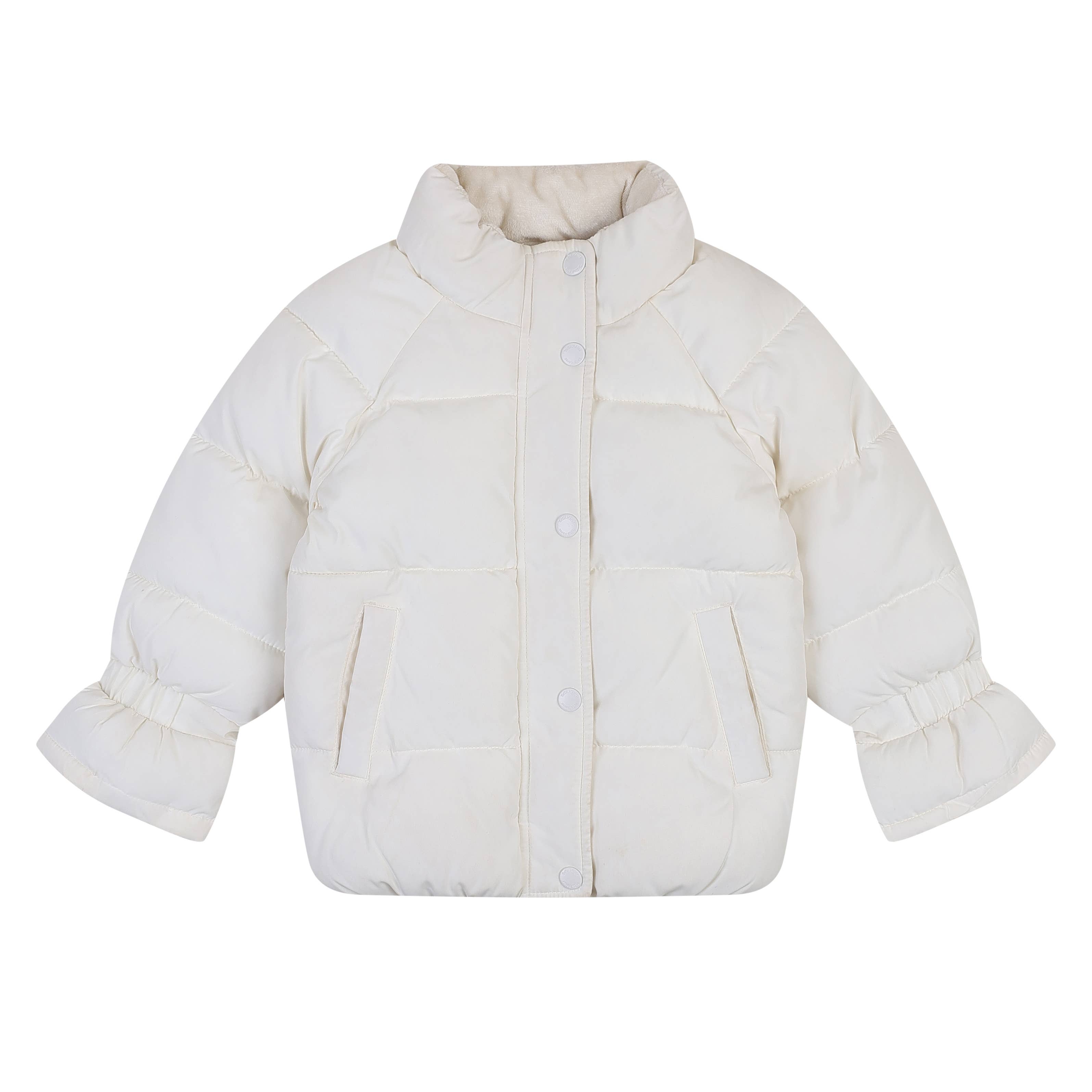 Lucia Neck Warmer Padded Jacket-Puffer Jacket - Kids-ToTo Heros-ToTo Heros l Premium Children's Clothing