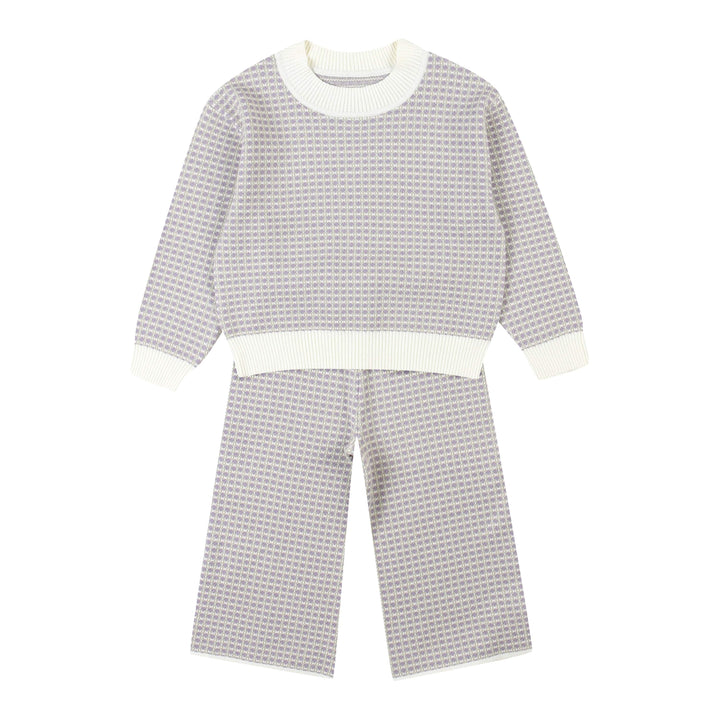 Luke Jacquard Knit Top & Pants Set-Top & Pant Set - Kids-ToTo Heros-Purple-XXS-ToTo Heros l Premium Children&#x27;s Clothing