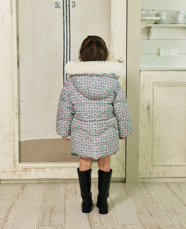 Maeve Floral Print Puffer Jacket-Puffer Jacket - Kids-ToTo Heros-ToTo Heros l Premium Children's Clothing