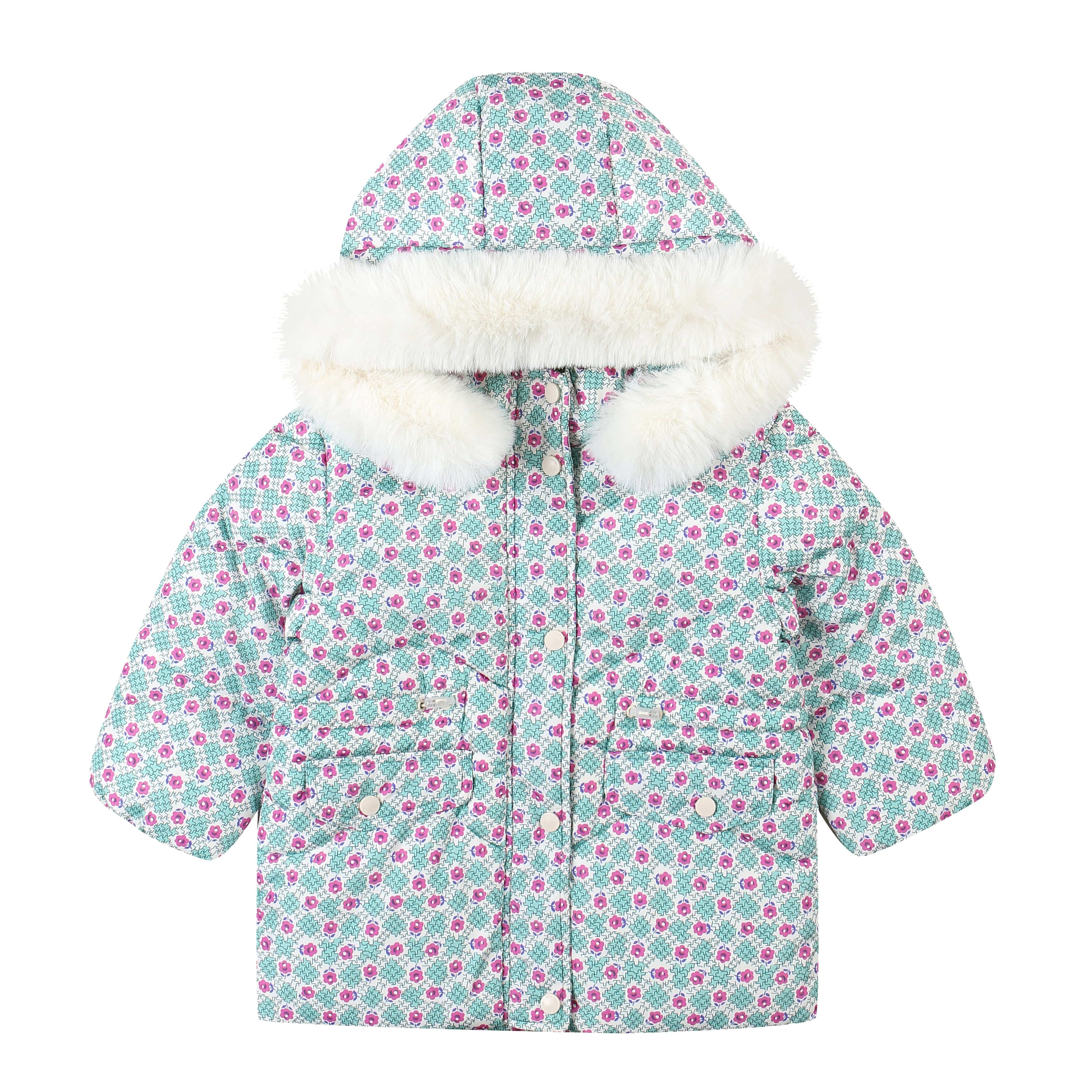 Maeve Floral Print Puffer Jacket-Puffer Jacket - Kids-ToTo Heros-ToTo Heros l Premium Children's Clothing
