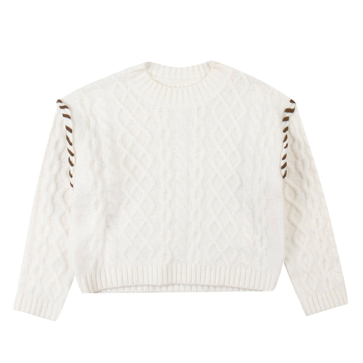 Max Braided Shoulder Cable Knit Sweater-Knit Sweater - Kids-ToTo Heros-ToTo Heros l Premium Children&#x27;s Clothing