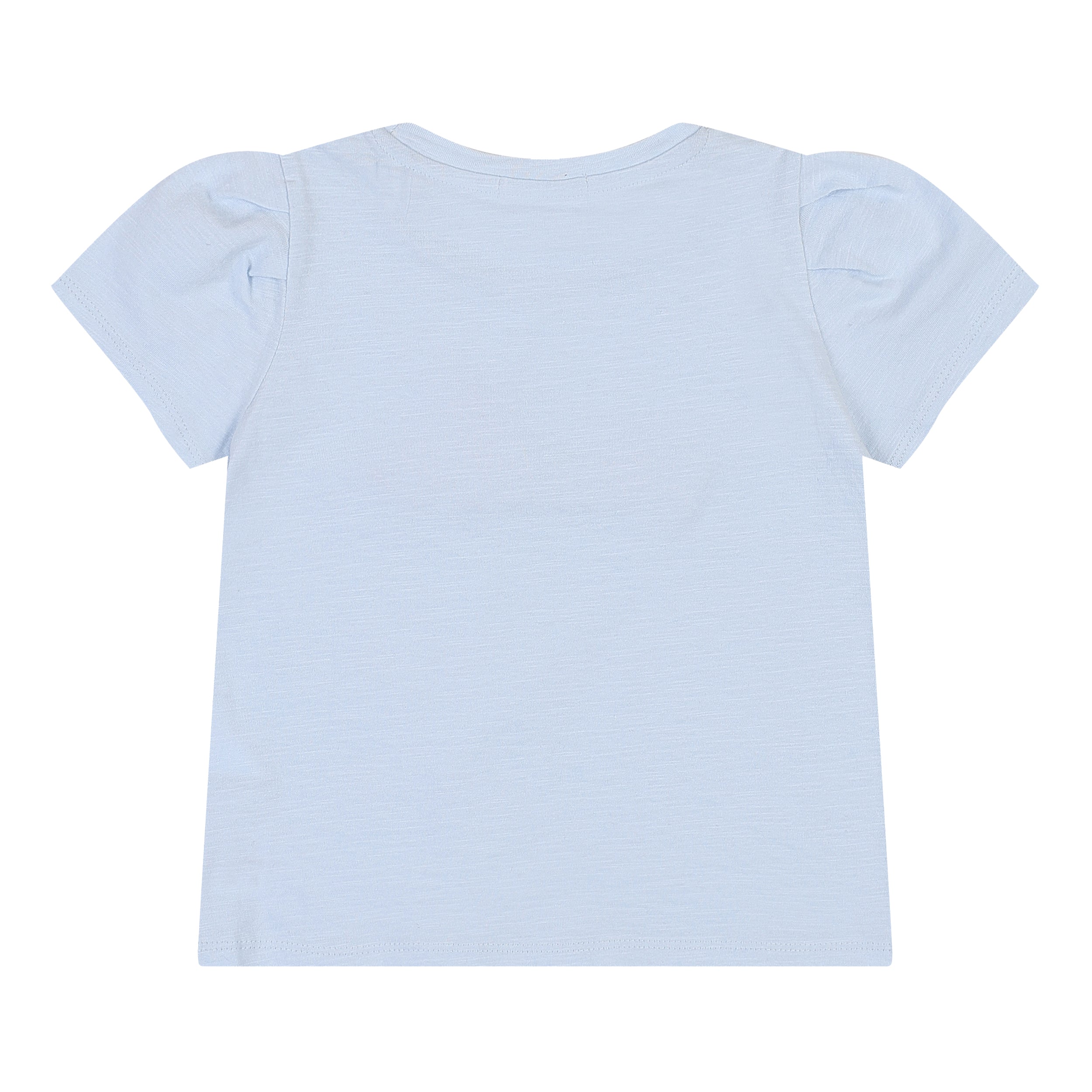 Mazy Smile Lettering Puff Sleeve T-Shirt-T-Shirt - Kids-ToTo Heros-