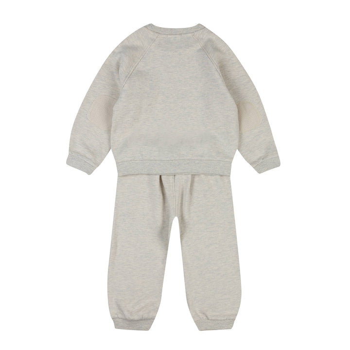 Miles Chenille Patched Elbow & Knee Fleeced Sweatsuit Set-Top & Pant Set - Kids-ToTo Heros-ToTo Heros l Premium Children&#x27;s Clothing