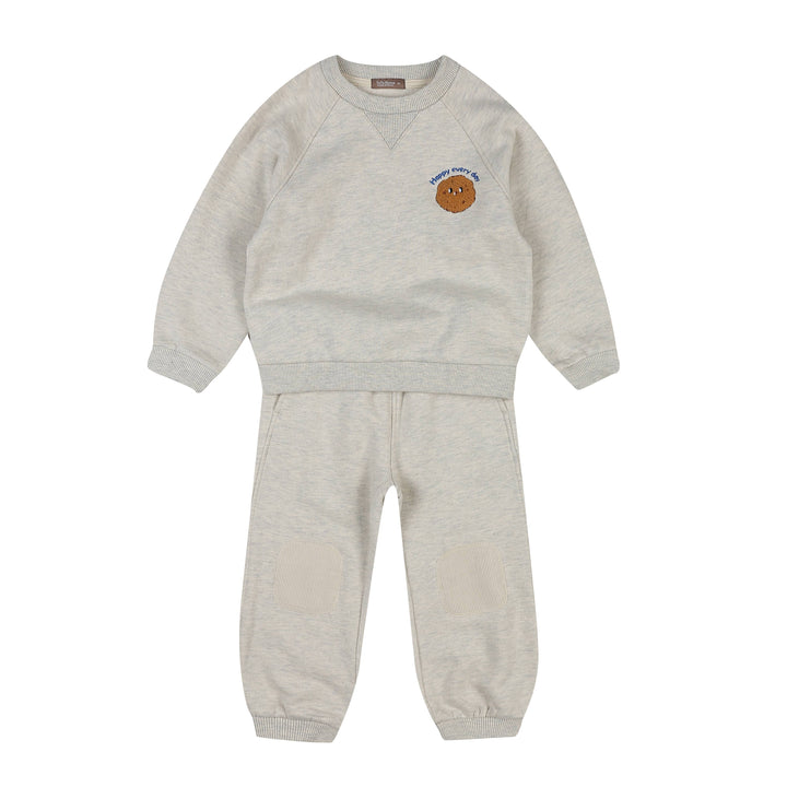 Miles Chenille Patched Elbow & Knee Fleeced Sweatsuit Set-Top & Pant Set - Kids-ToTo Heros-ToTo Heros l Premium Children&#x27;s Clothing