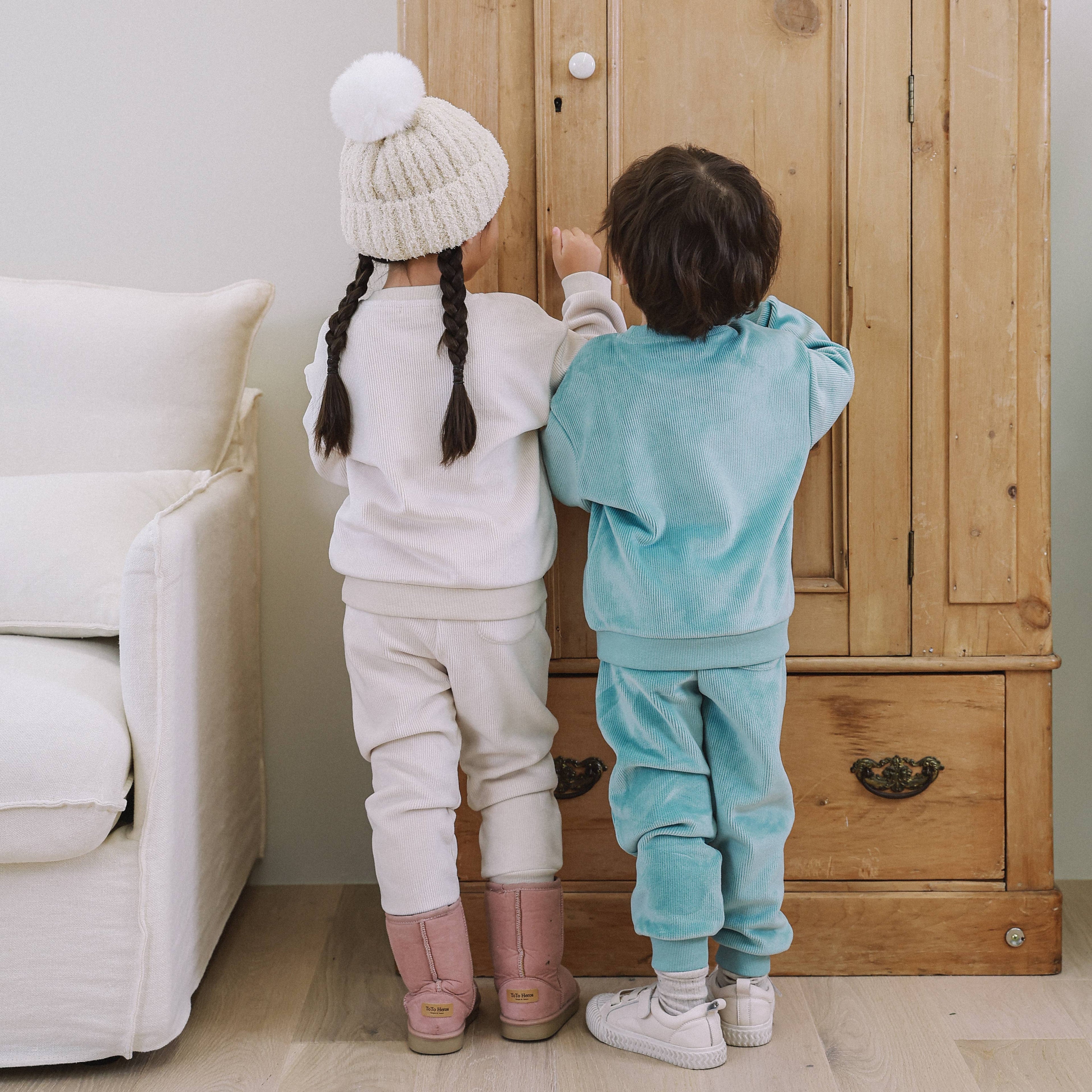 Milo Embroidery Velvet Corduroy Sweatshirt & Sweatpants Set-Top & Pant Set - Kids-ToTo Heros-ToTo Heros l Premium Children's Clothing