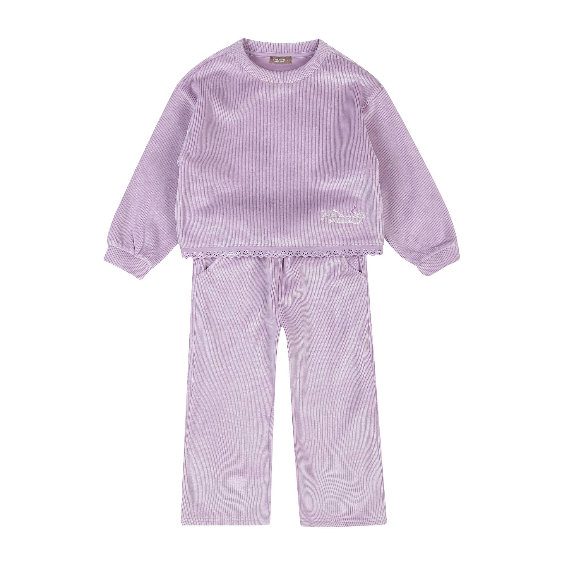 Monet Velvet Corduroy Sweatshirt & Sweatpants Set-Top & Pant Set - Kids-ToTo Heros-ToTo Heros l Premium Children&#x27;s Clothing