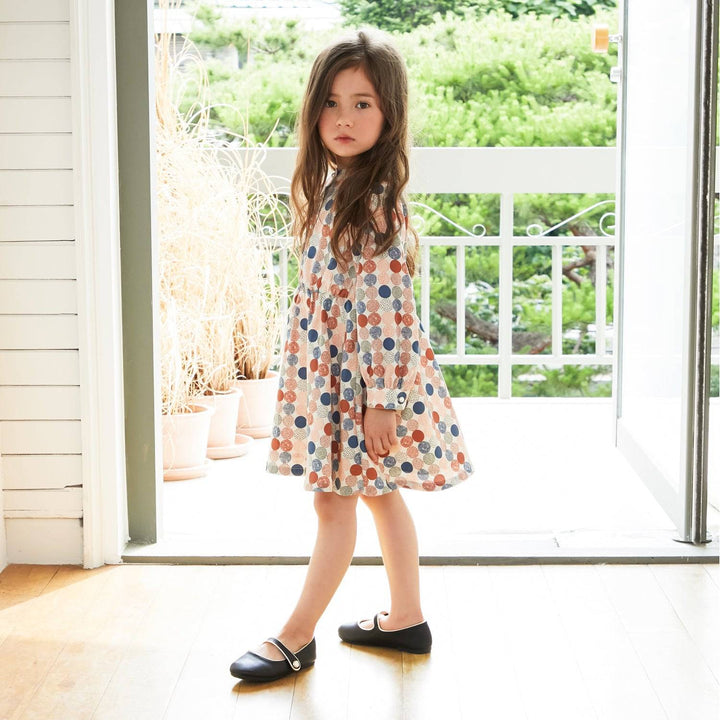 Multi Color Dotted Dress-Dress-ToTo Heros-ToTo Heros l Premium Children&#x27;s Clothing