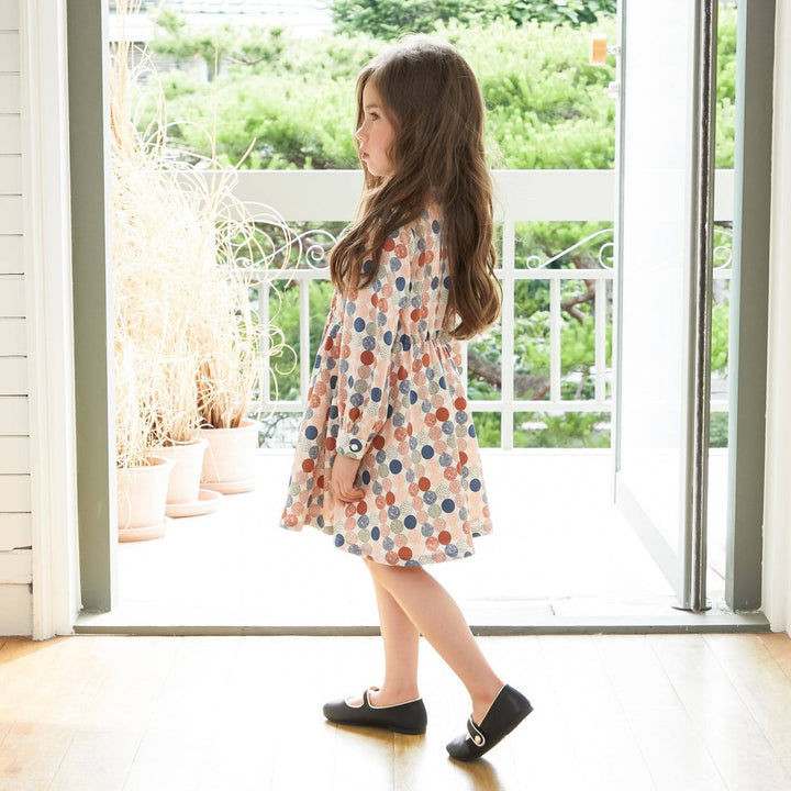 Multi Color Dotted Dress-Dress-ToTo Heros-ToTo Heros l Premium Children&#x27;s Clothing