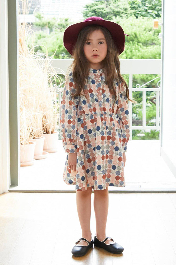 Multi Color Dotted Dress-Dress-ToTo Heros-ToTo Heros l Premium Children&#x27;s Clothing