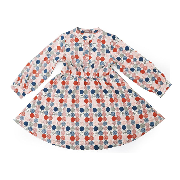 Multi Color Dotted Dress-Dress-ToTo Heros-ToTo Heros l Premium Children&#x27;s Clothing