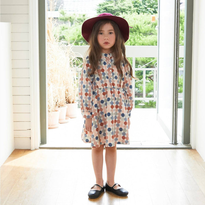 Multi Color Dotted Dress-Dress-ToTo Heros-ToTo Heros l Premium Children&#x27;s Clothing
