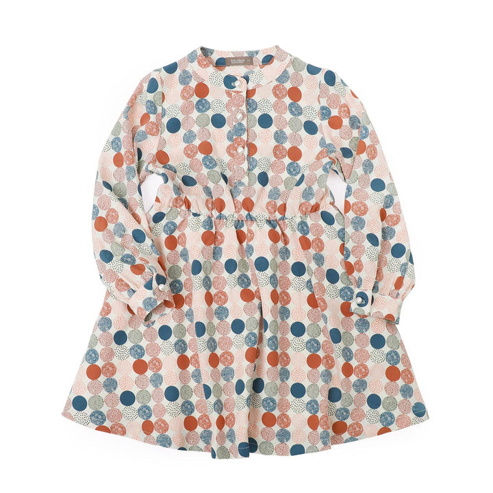 Multi Color Dotted Dress-Dress-ToTo Heros-ToTo Heros l Premium Children&#x27;s Clothing