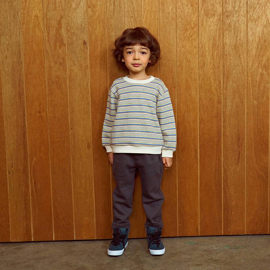 Multi Striped Sweatshirt-Sweatshirt - Kids-ToTo Heros-ToTo Heros l Premium Children&#x27;s Clothing