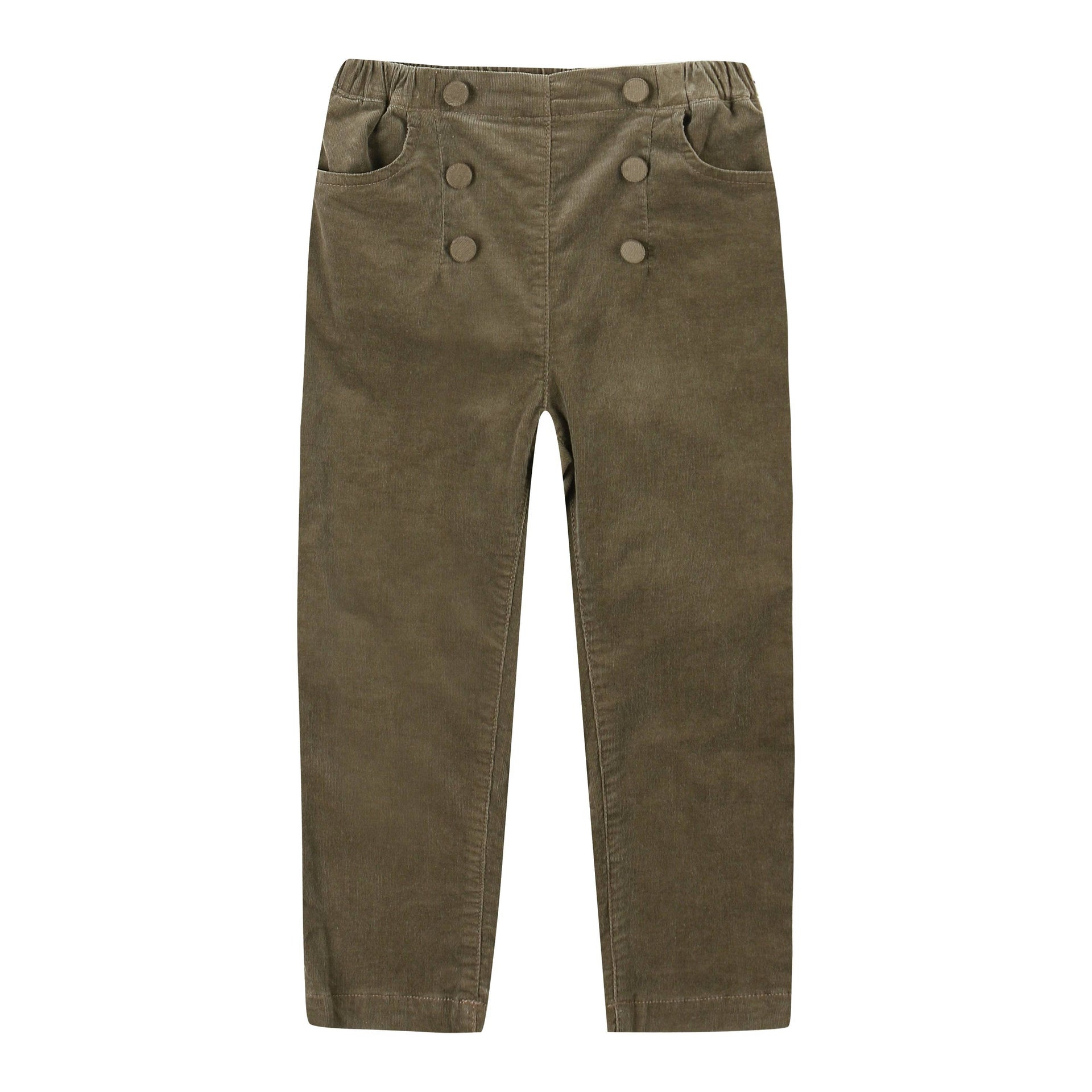 Nana Button Detail Corduroy Pants-Pants - Kids-ToTo Heros-ToTo Heros l Premium Children&#x27;s Clothing