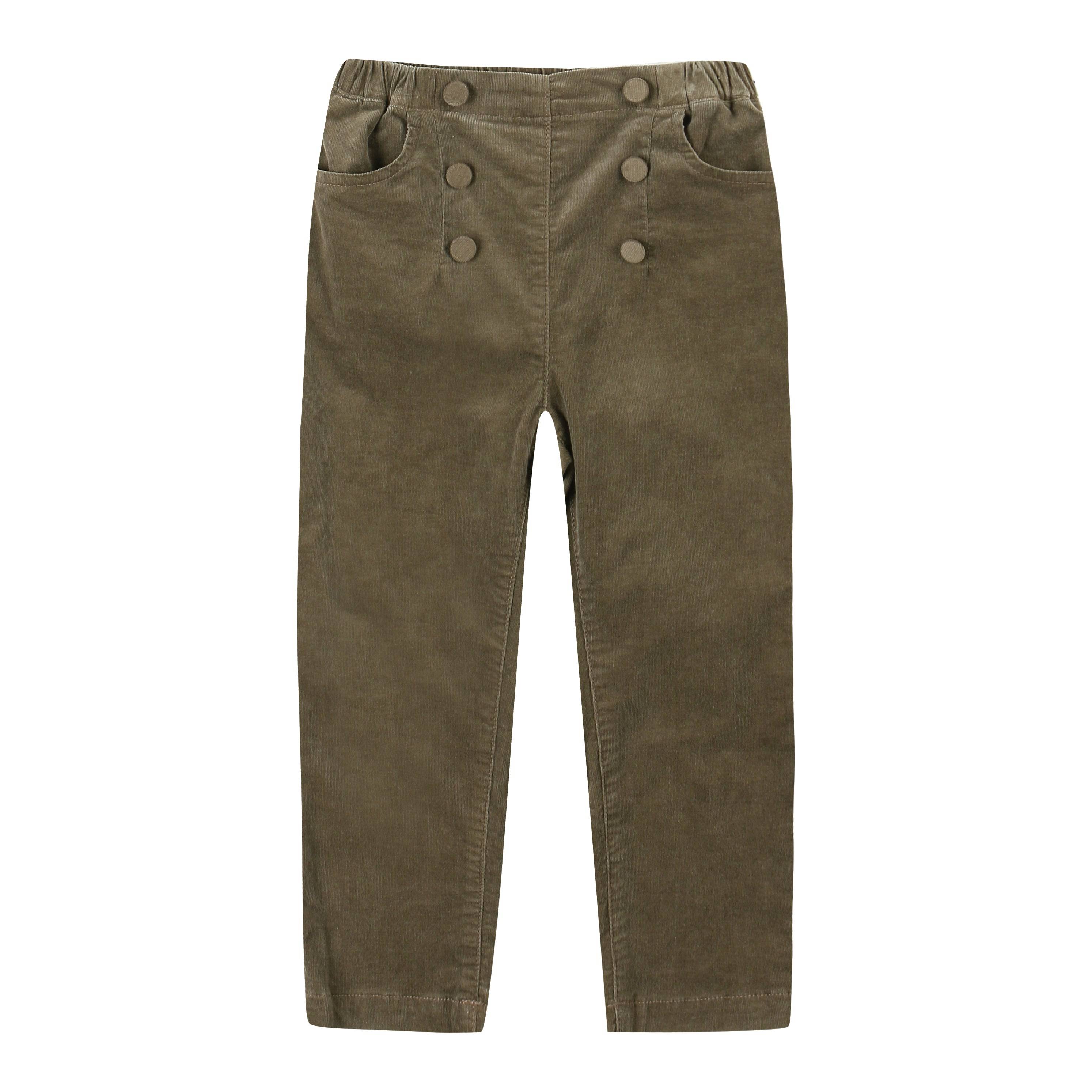 Nana Button Detail Corduroy Pants-Pants - Kids-ToTo Heros-ToTo Heros l Premium Children&#x27;s Clothing